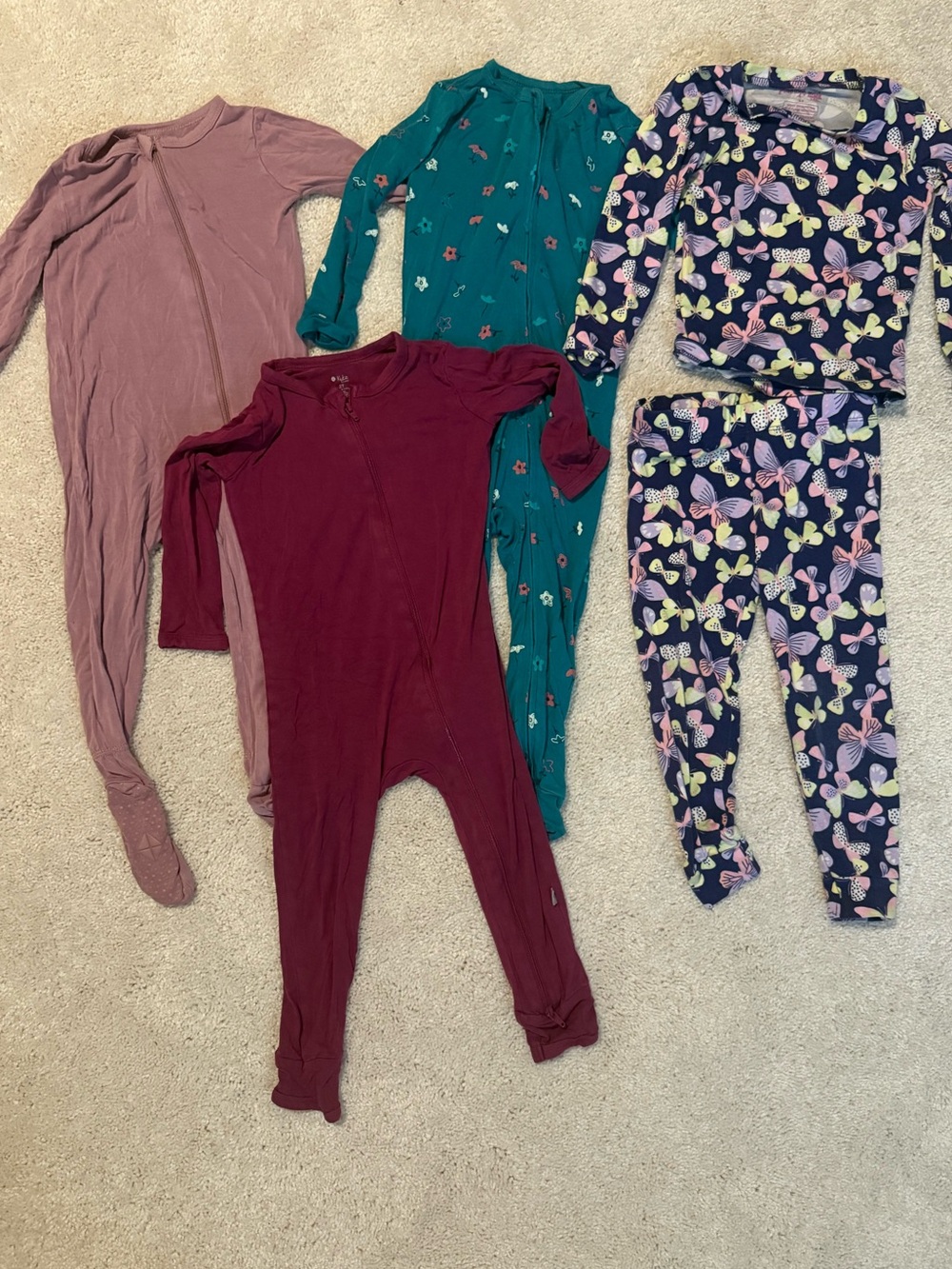 Toddler Bamboo Pajama Bundle 24M - 3T Kyte Baby Larkspur